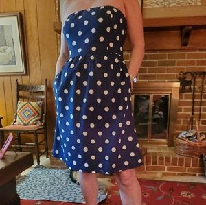 J. Crew Strapless sundress with POCKETS!
